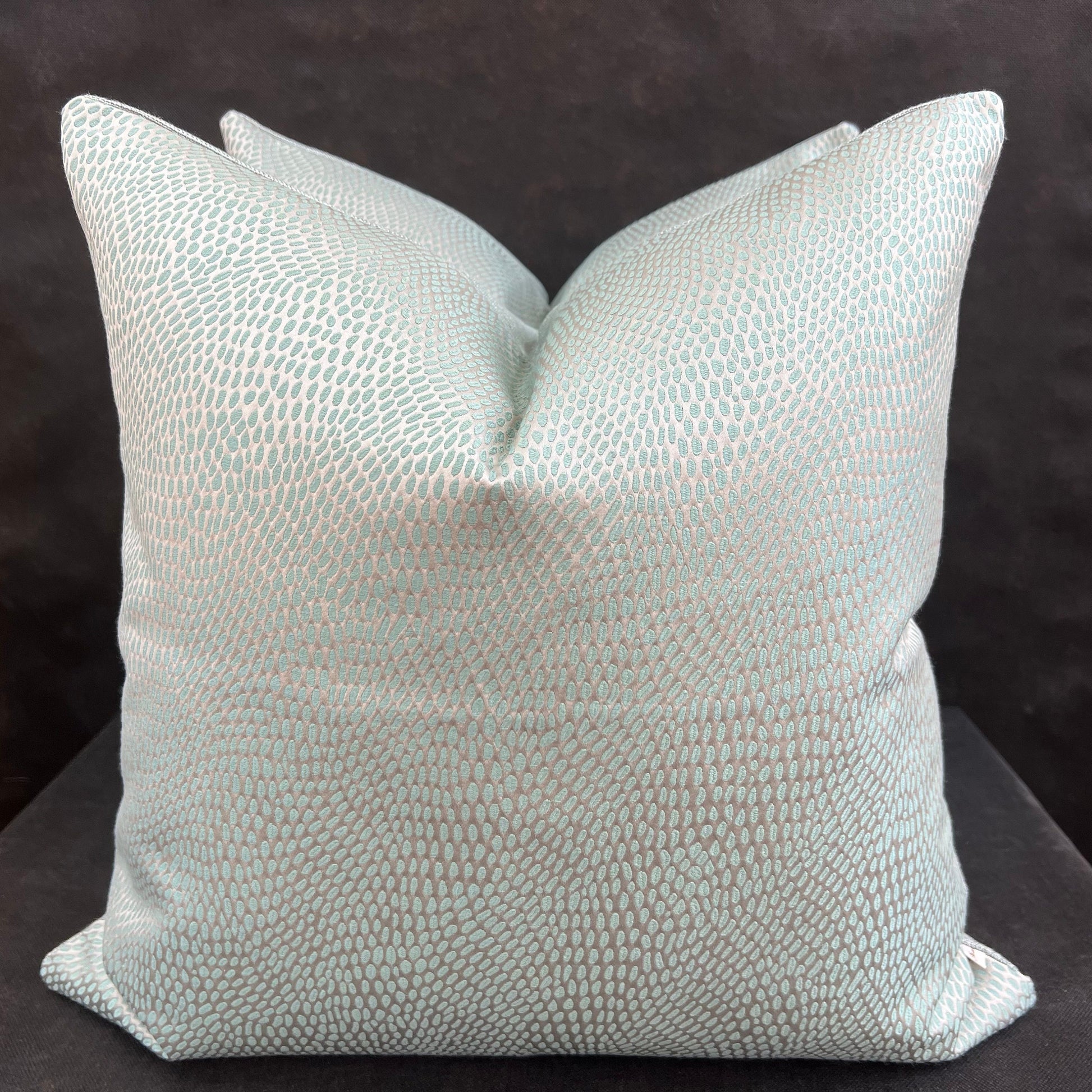 Verel de Belval Kooris Contemporary Luxury Designer Sage Green Cushion Pillow Cover