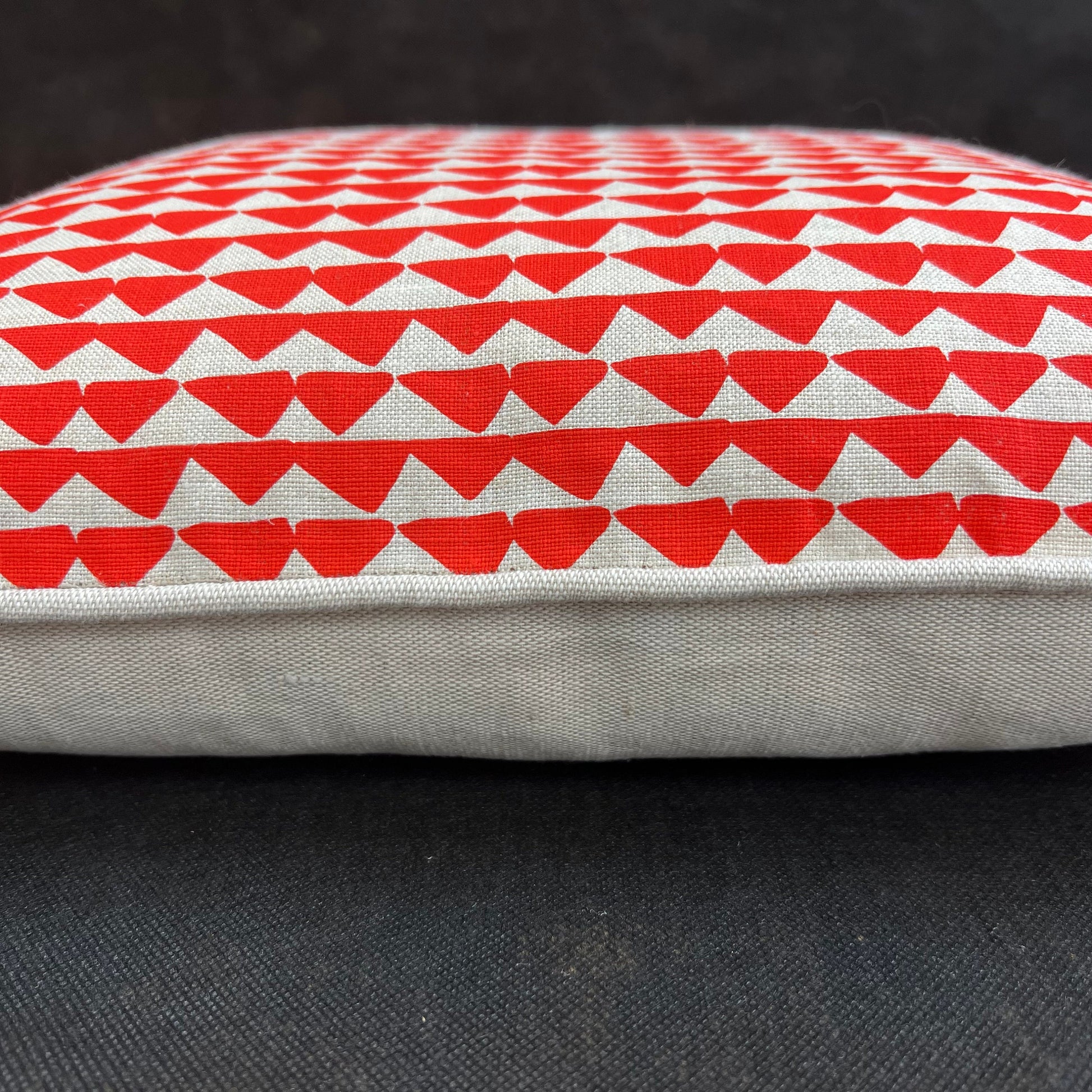 Bird In The Hand Maligoe Contemporary Orange Geometric Cushion Pillow Cover