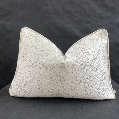 Casamance Pleiade Luxury Designer Grey Taupe Fleck Fabric Cushion Pillow Cover