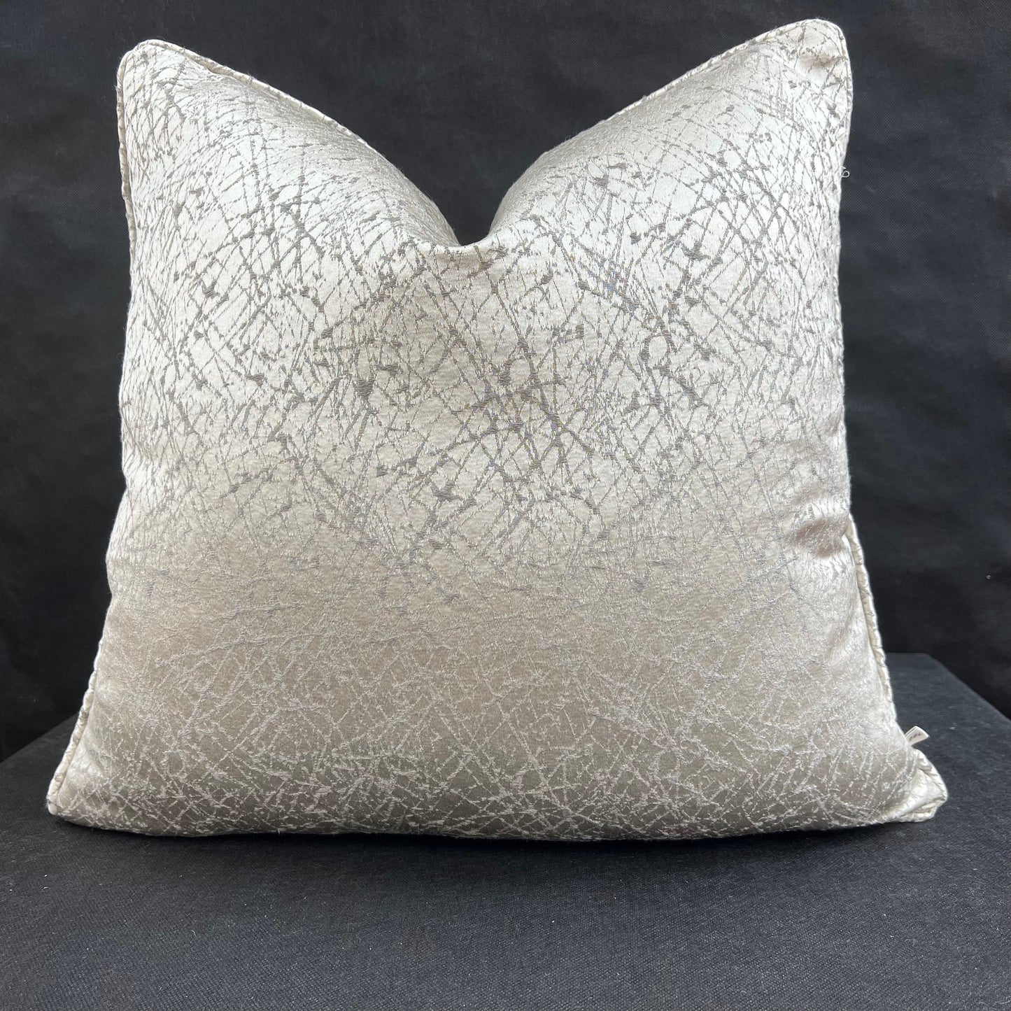 Casamance Pleiade Luxury Designer Grey Taupe Fleck Fabric Cushion Pillow Cover