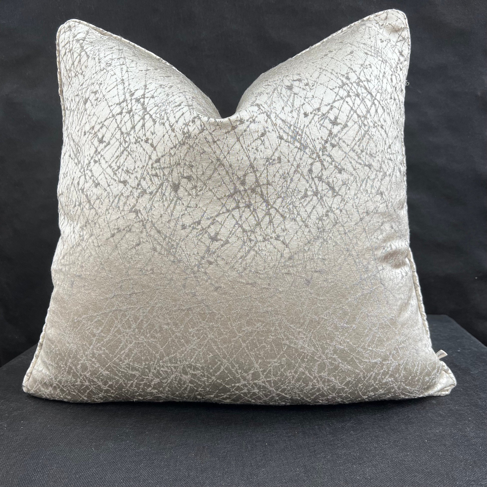 Casamance Pleiade Luxury Designer Grey Taupe Fleck Fabric Cushion Pillow Cover