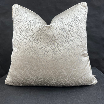 Casamance Pleiade Luxury Designer Grey Taupe Fleck Fabric Cushion Pillow Cover