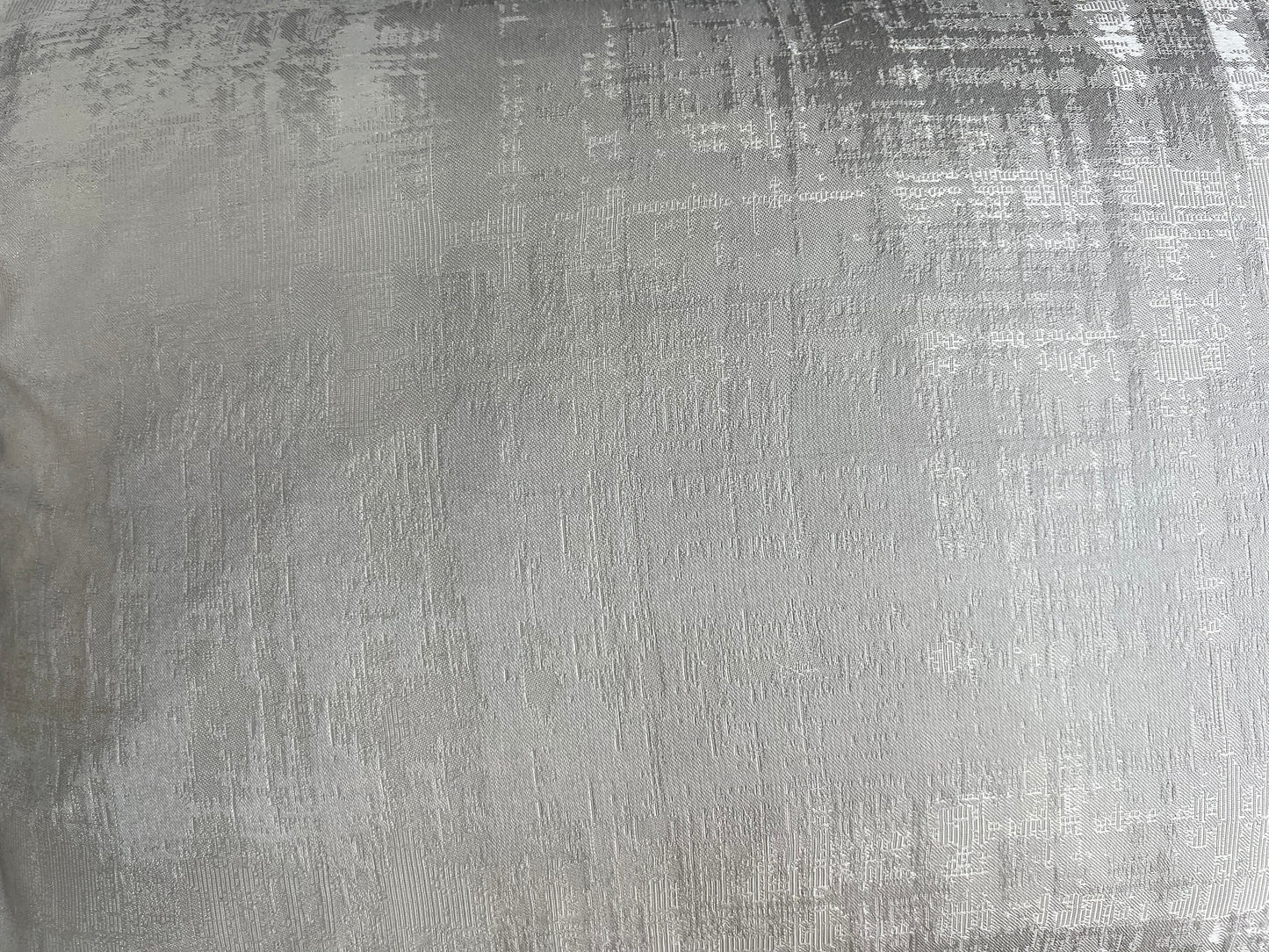 A Pair of Luxury Designer Silver Grey Textured Satin Cushion Cover Throw Pillow