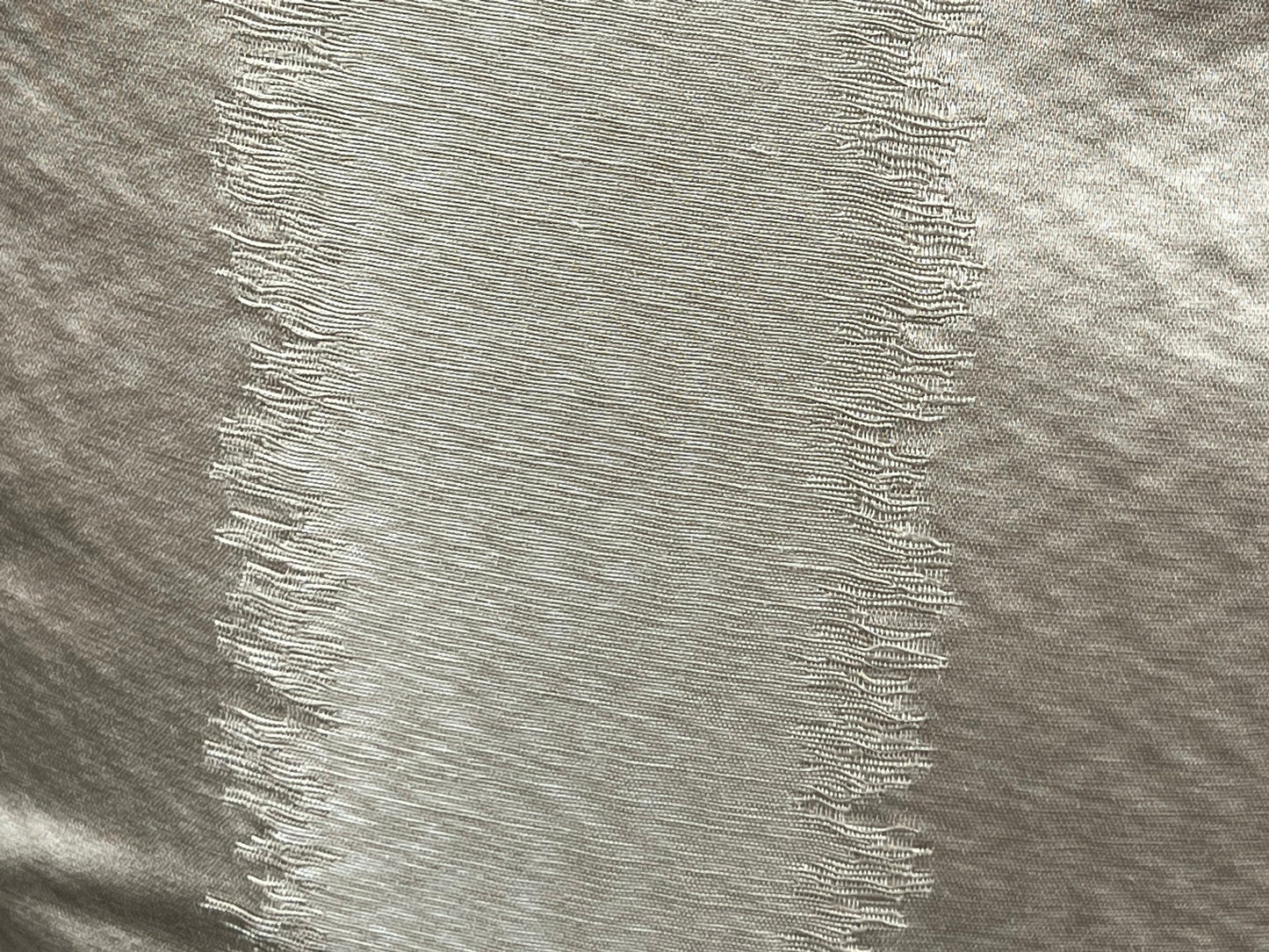 Luxury Designer Taupe Neutral Contemporary Satin Striped Fabric Cushion Pillow Cover