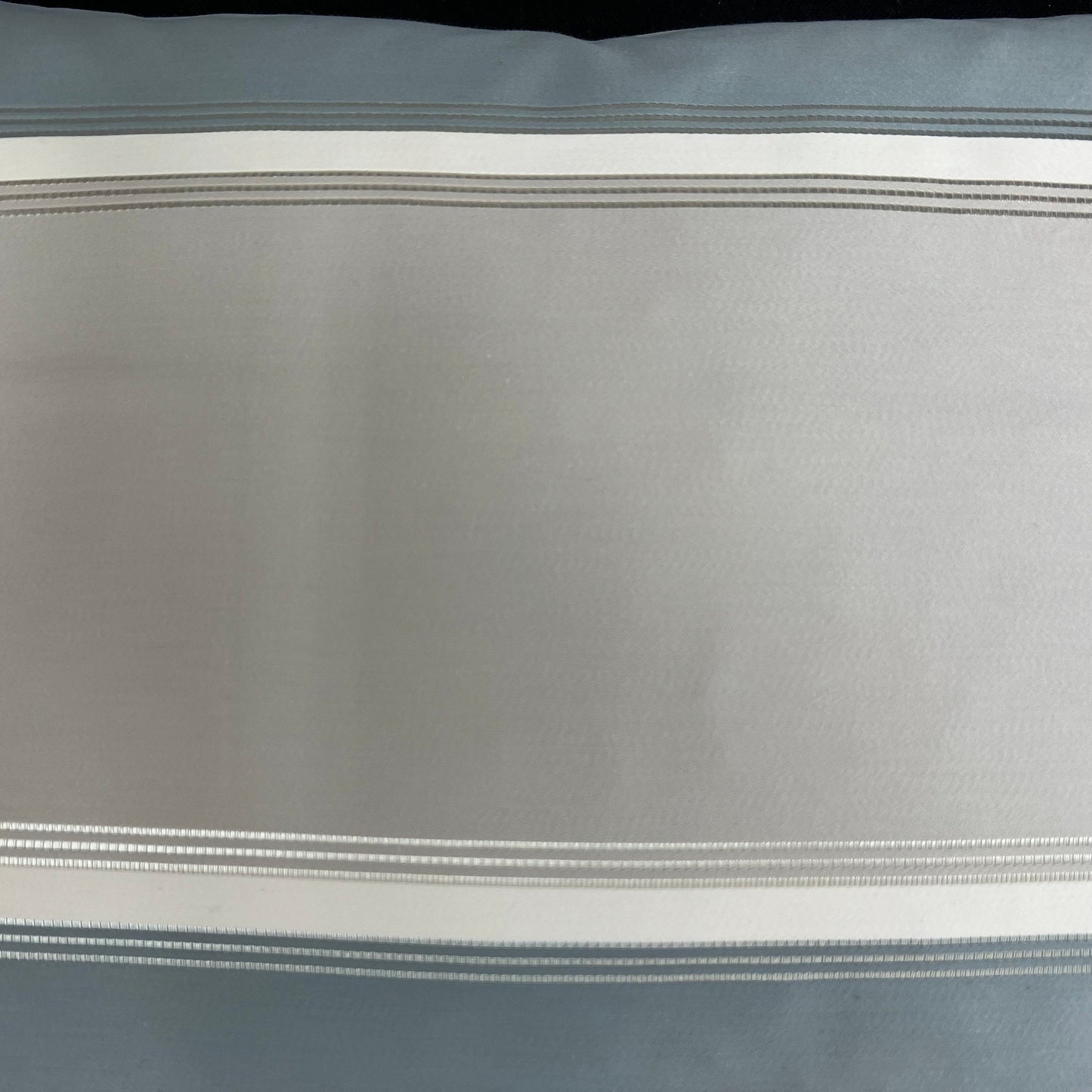Luxury Designer Pale Blue Putty Striped Cushion Pillow Cover