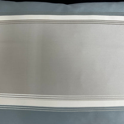 Luxury Designer Pale Blue Putty Striped Cushion Pillow Cover