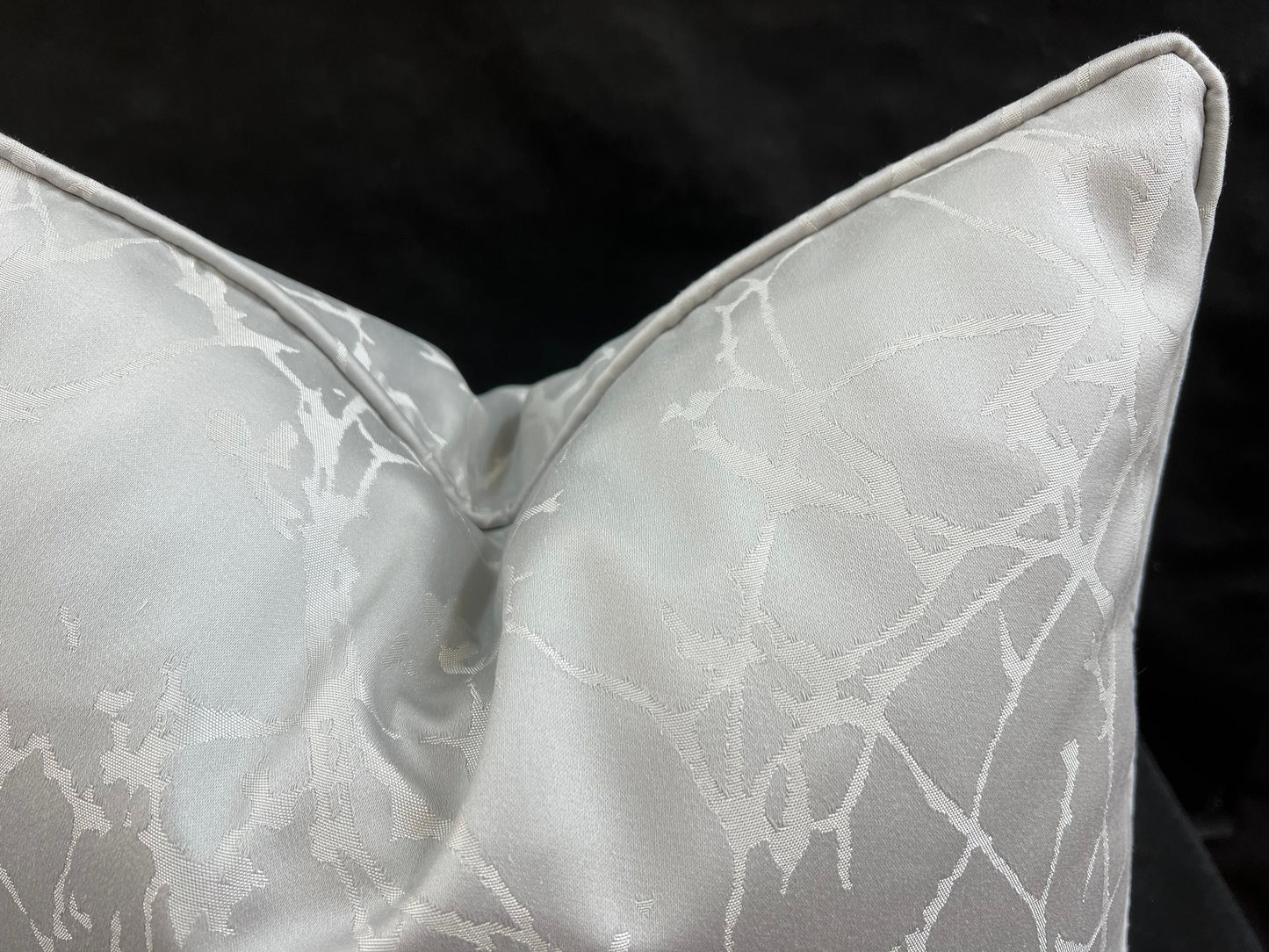 Romo Luxury Designer Arbor Tree Grey Silver Contemporary Cushion Pillow Cover