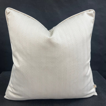 Luxury Designer Neutral Blush Pink Herringbone Satin Cushion Pillow Cover