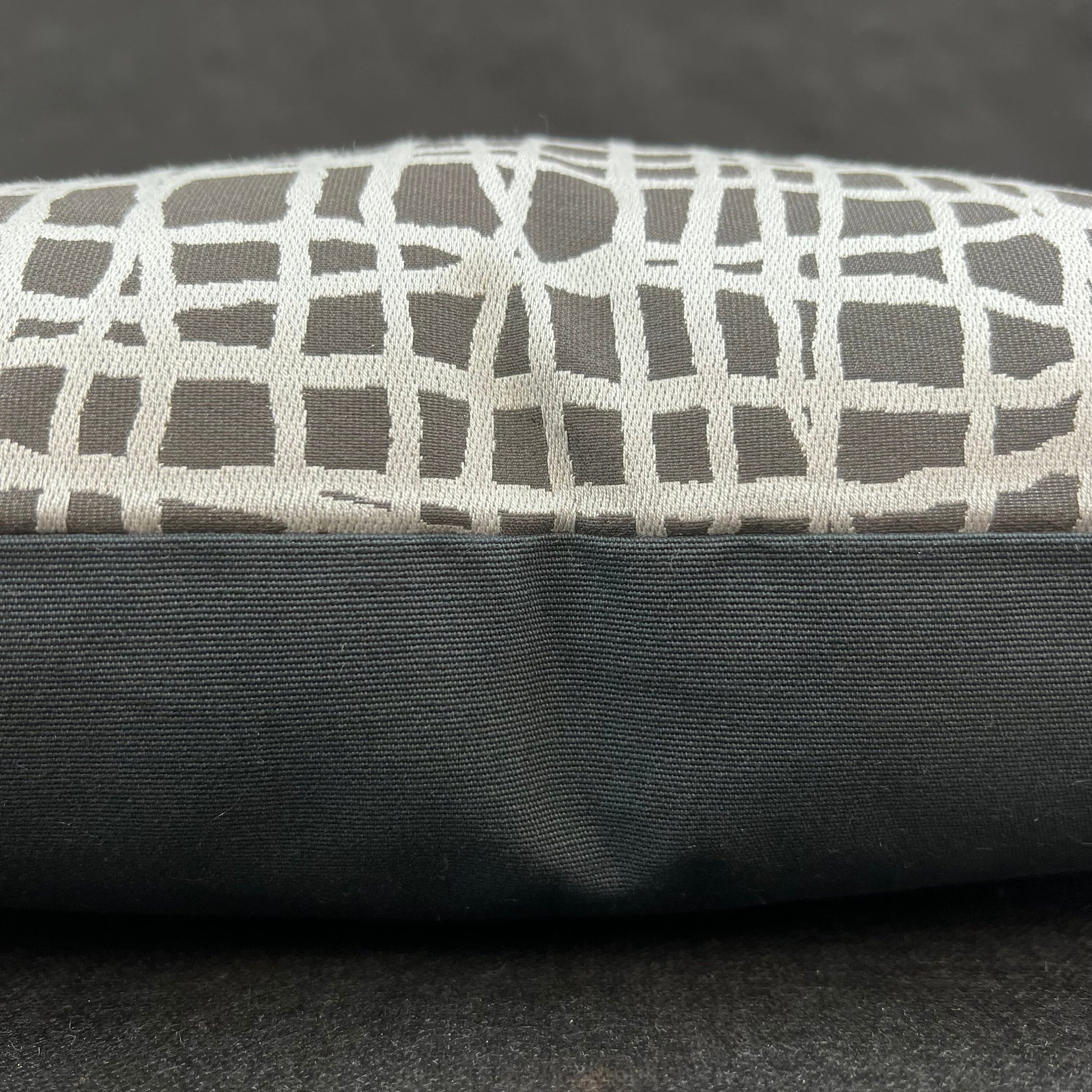 Zinc Textiles "Lautner" Contemporary Abstract Grey Silver Woven Sofa Cushion Pillow Cover