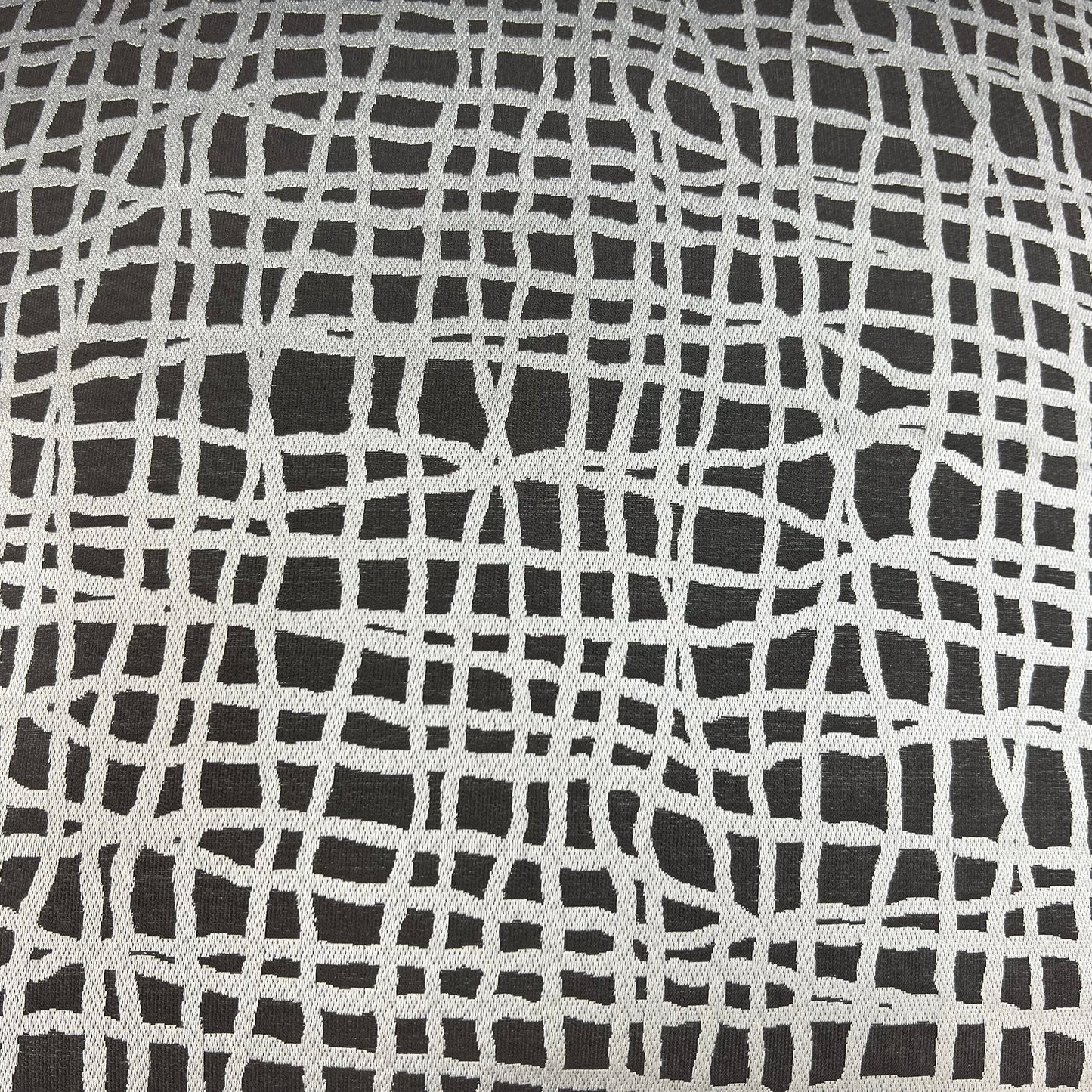 Zinc Textiles "Lautner" Contemporary Abstract Grey Silver Woven Sofa Cushion Pillow Cover