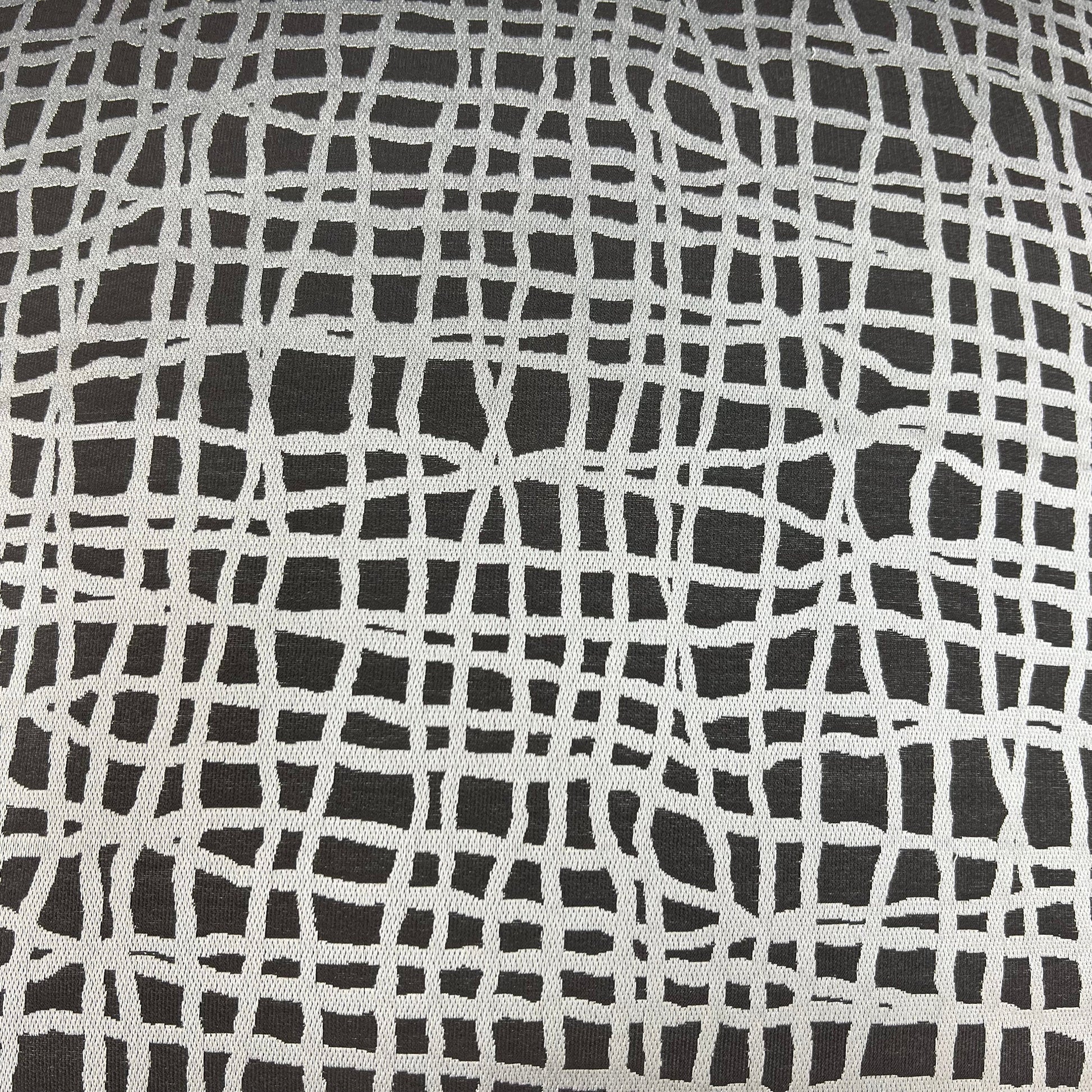 Zinc Textiles "Lautner" Contemporary Abstract Grey Silver Woven Sofa Cushion Pillow Cover