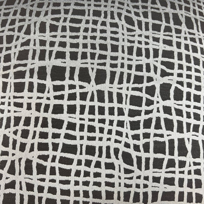 Zinc Textiles "Lautner" Contemporary Abstract Grey Silver Woven Sofa Cushion Pillow Cover