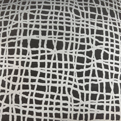 Zinc Textiles "Lautner" Contemporary Abstract Grey Silver Woven Sofa Cushion Pillow Cover