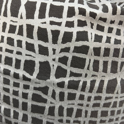 Zinc Textiles "Lautner" Contemporary Abstract Grey Silver Woven Sofa Cushion Pillow Cover