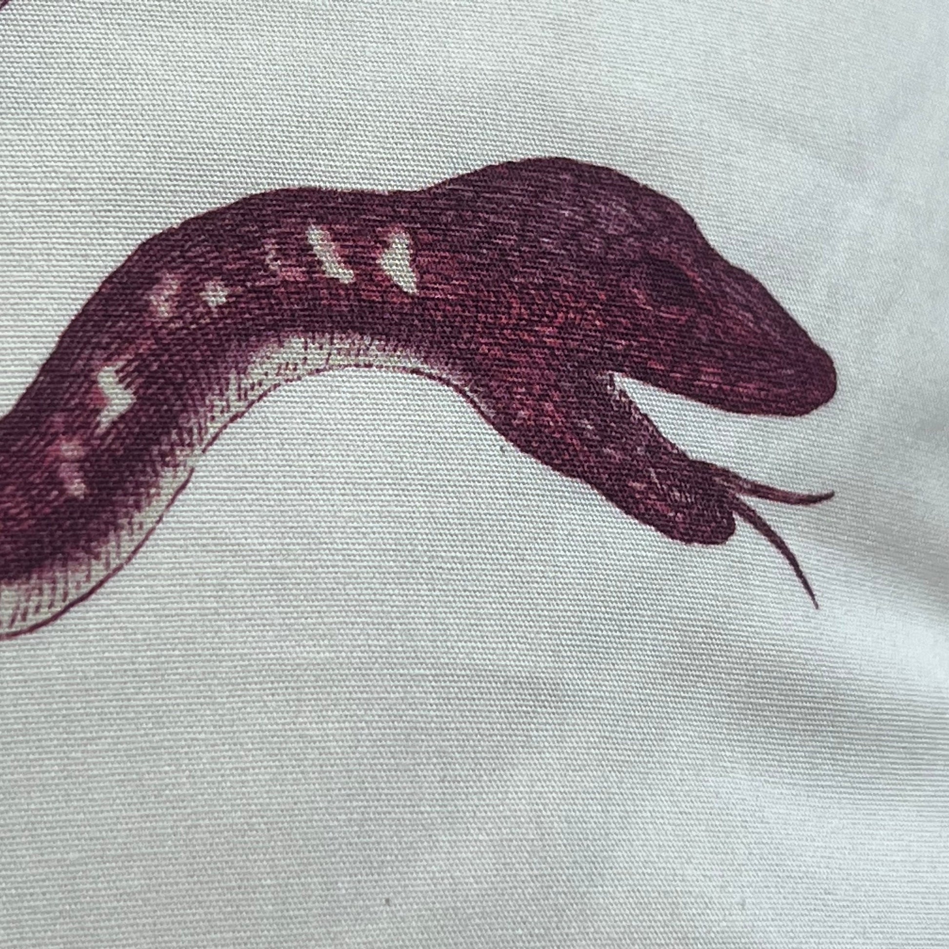 Schumacher Giove Snakes Luxury Designer Burgundy Double Sided Cushion Pillow Throw Cover