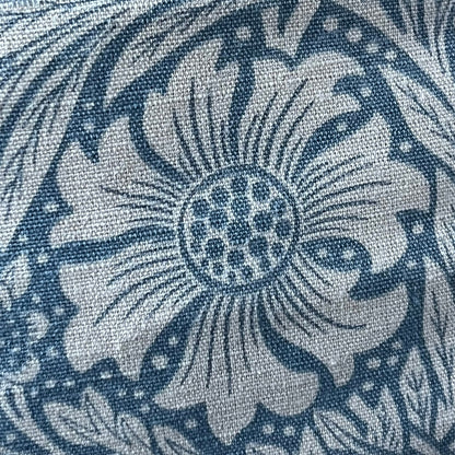William Morris Marigold Luxury Designer Fabric Vintage China Blue Floral Cushion Pillow Cover