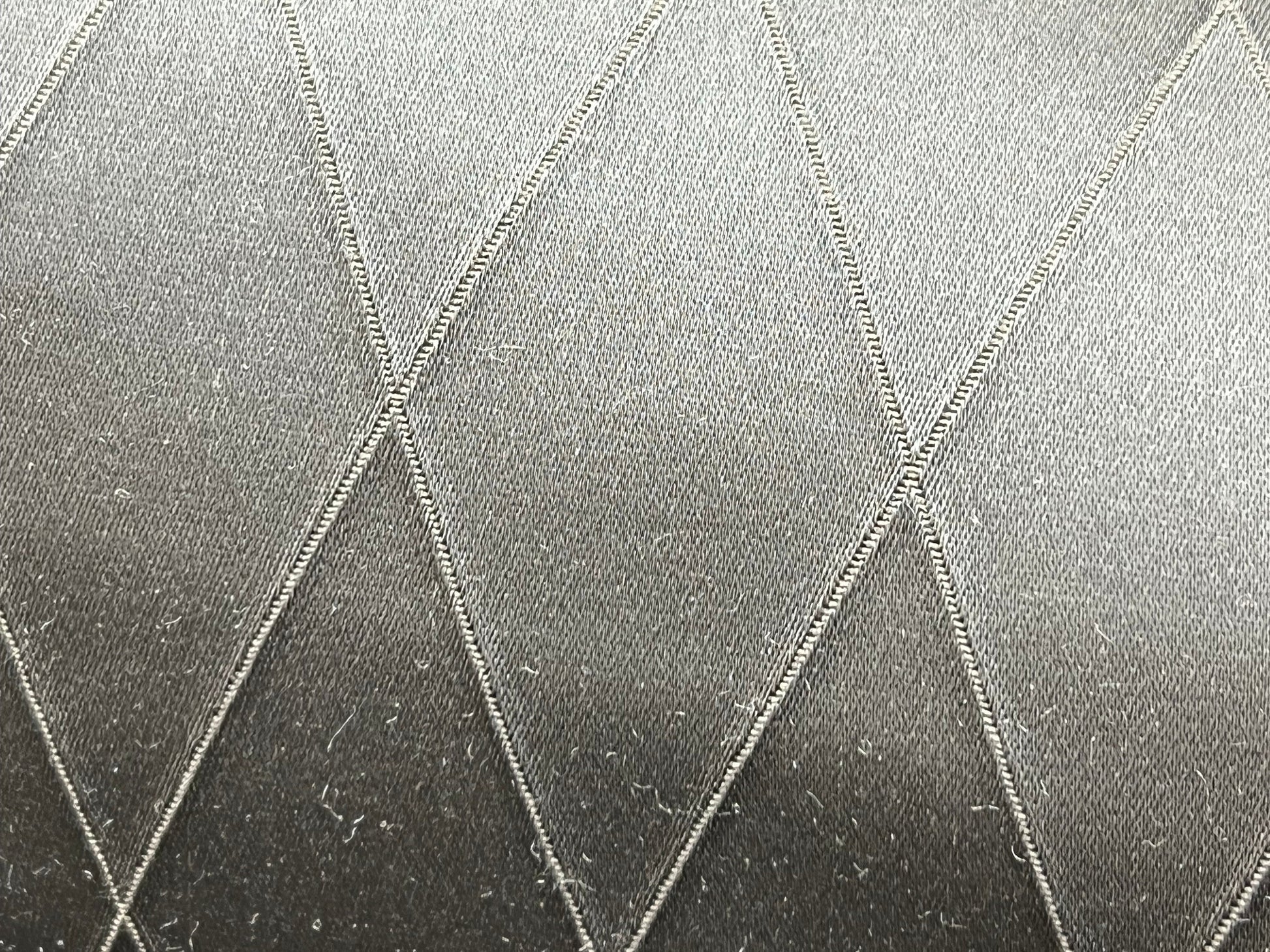 Sahco Diamant Luxury Designer Gun-Metal Grey Geometric Lumbar Cushion Pillow Cover