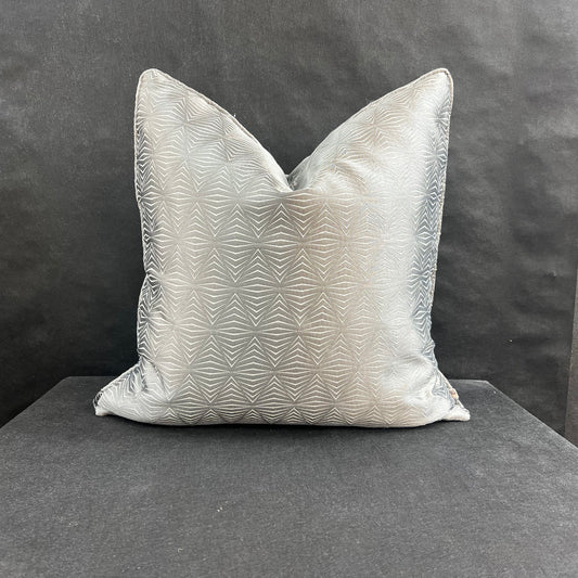 Zoffany Juno Luxury Designer Geometric Grey Fabric Cushion Pillow Cover