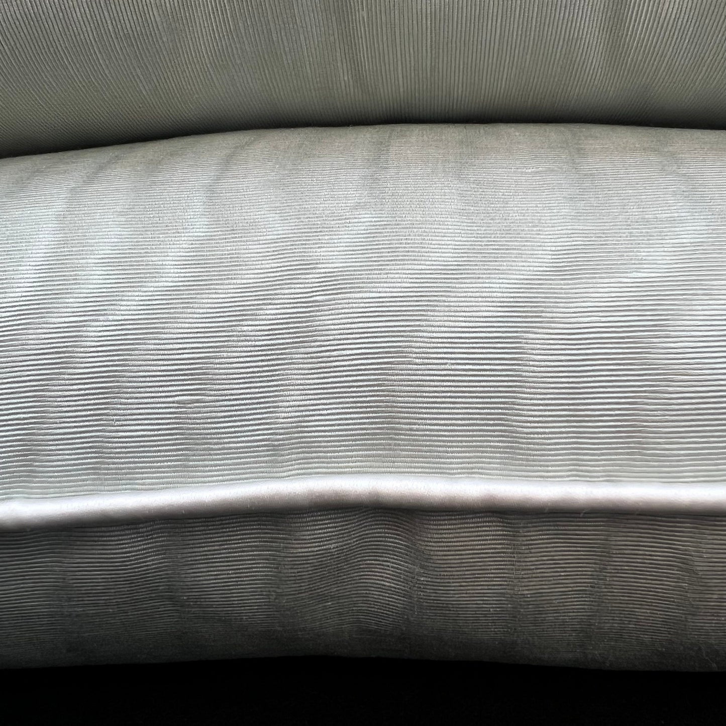 Dedar Amoir Fou Luxury Designer Plain Green Moire Silk Cushion Pillow Throw Cover