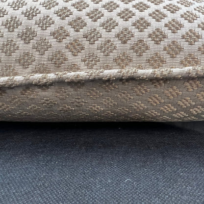 Luxury Designer Antique Gold Embroidered Geometric Cushion Pillow Throw Cover