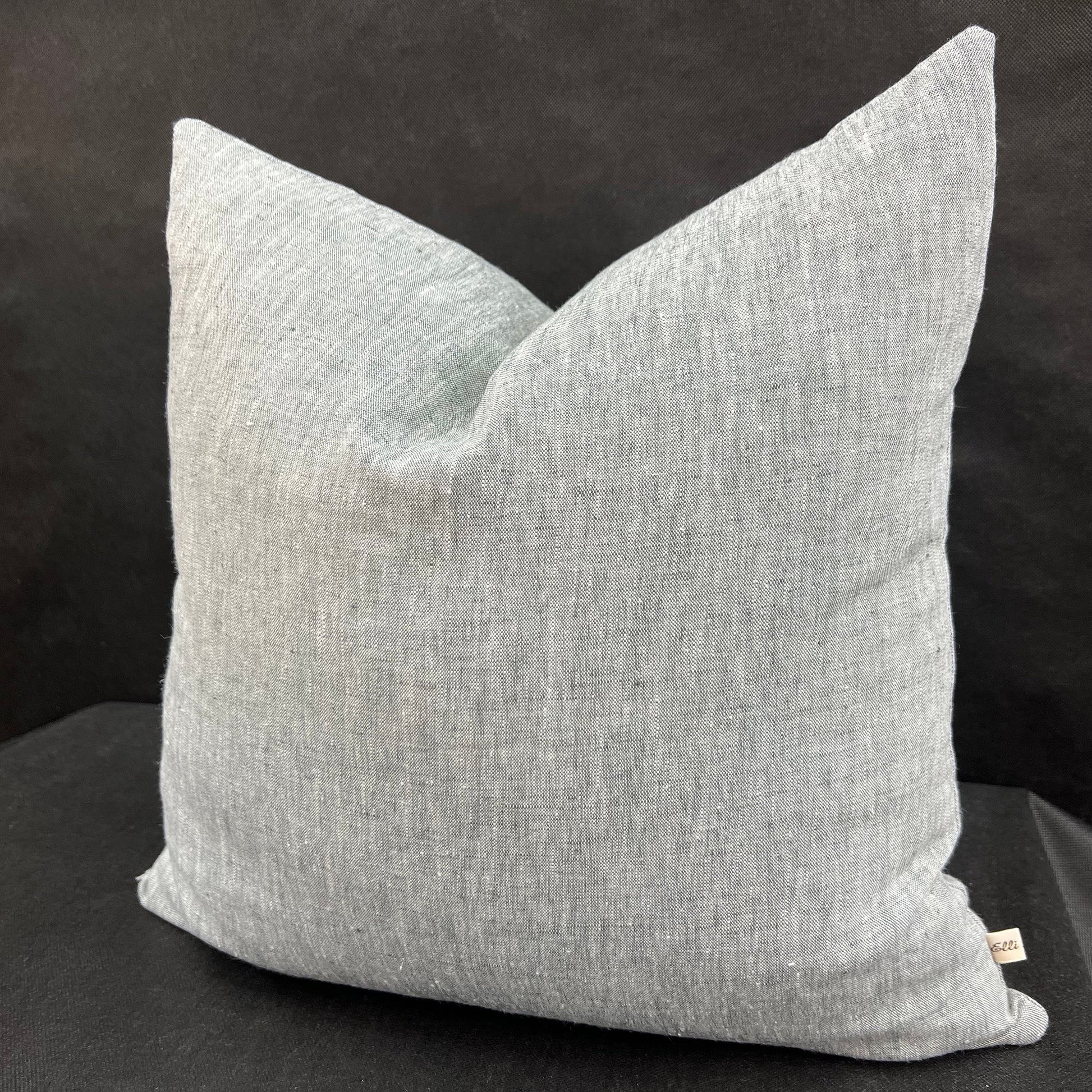 Romo Luxury Designer Asolo Plain Grey Linen Cushion Throw Pillow Cover