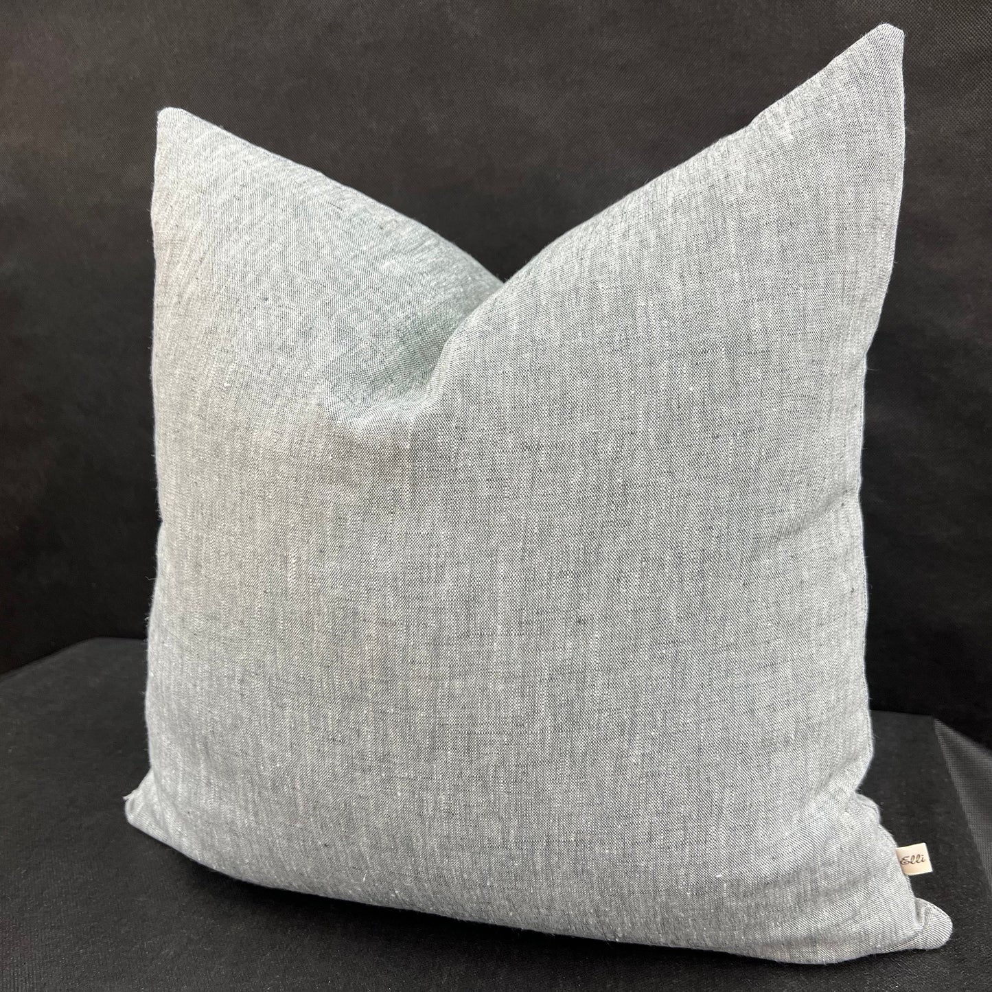 Romo Luxury Designer Asolo Plain Grey Linen Cushion Throw Pillow Cover