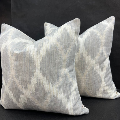 Jane Churchill Fontaine Designer Blue Fabric Sofa Cushion Pillow Cover Throw