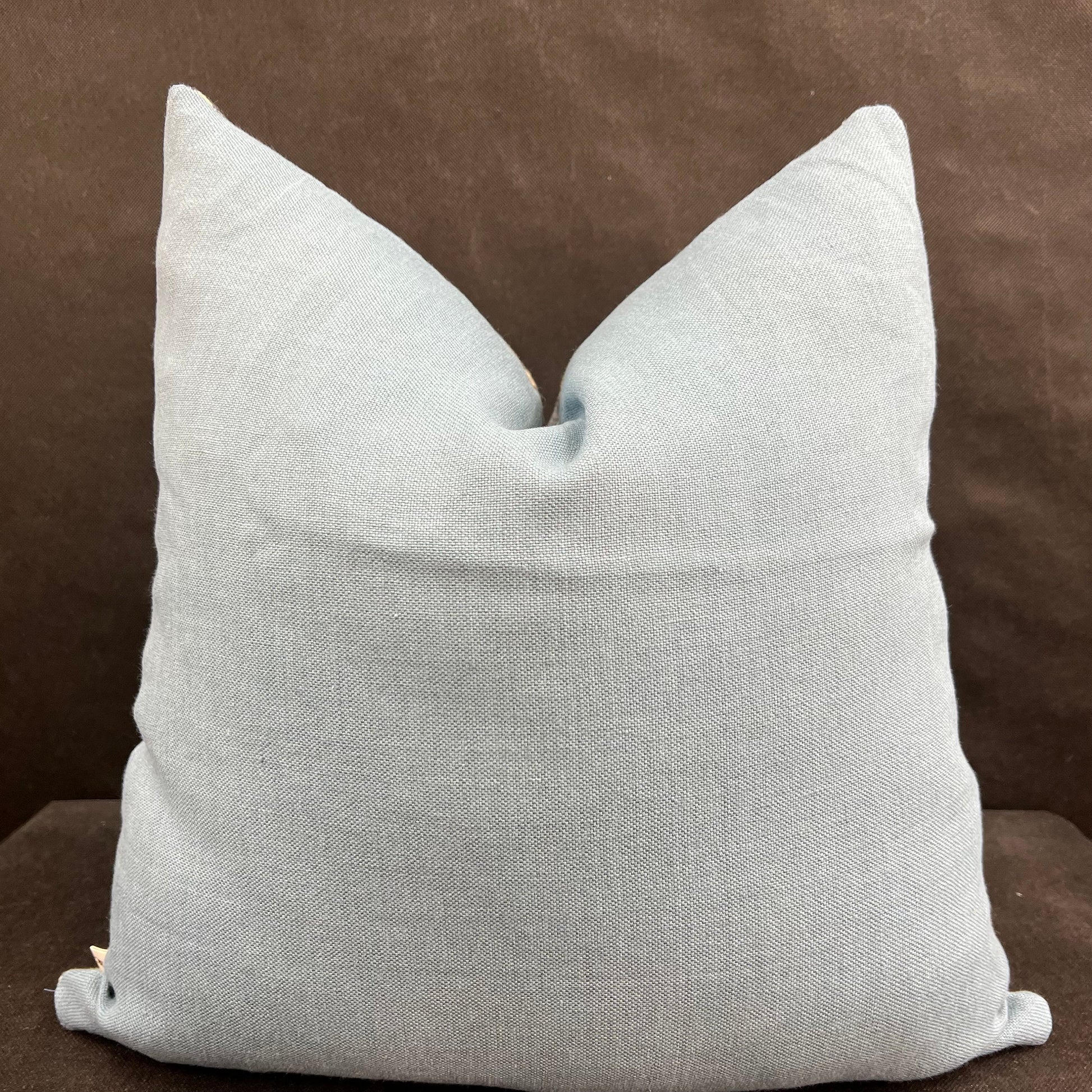 William Yeoward Nunzia Blue Cream Striped Fabric Cushion Pillow Cover