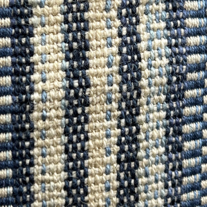 William Yeoward Nunzia Blue Cream Striped Fabric Cushion Pillow Cover