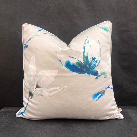 Luxury Designer Romo Saphira Contempoary Grey Blue Cushion Pillow Cover