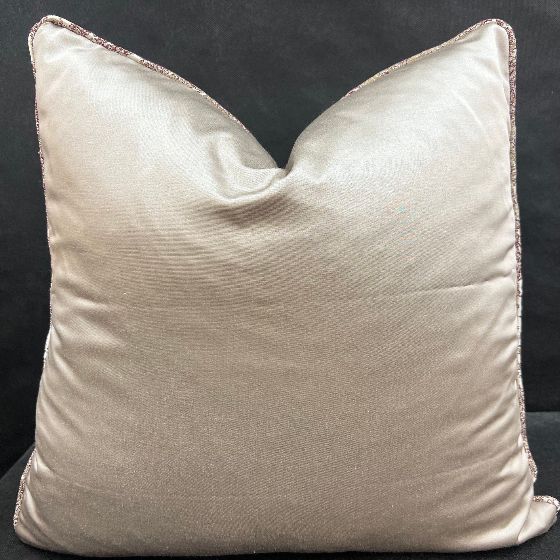 Luxury Designer Lelievre Astral Contemporary Gold Burgundy Cushion Throw Pillow Cover