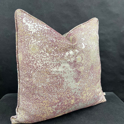 Luxury Designer Lelievre Astral Contemporary Gold Burgundy Cushion Throw Pillow Cover