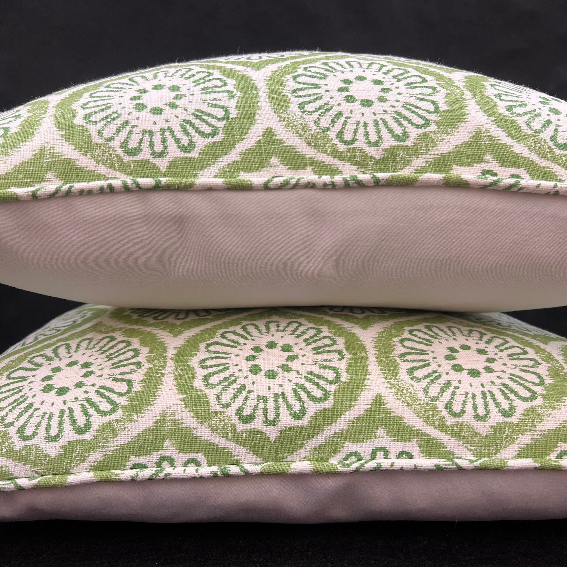 Rapture and Wright Daisy Chain Green White Cushion Pillow Throw Cover