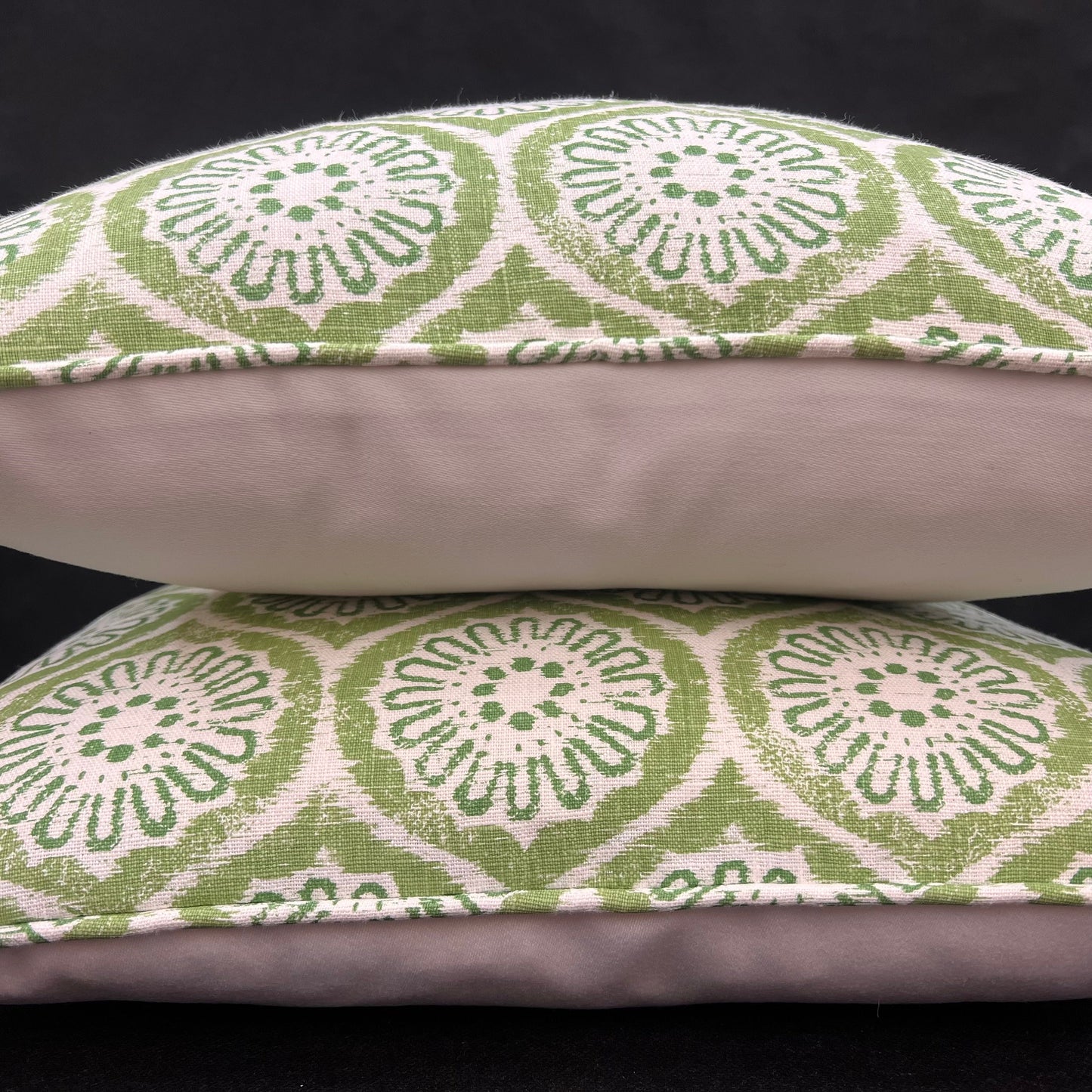 Rapture and Wright Daisy Chain Green White Cushion Pillow Throw Cover