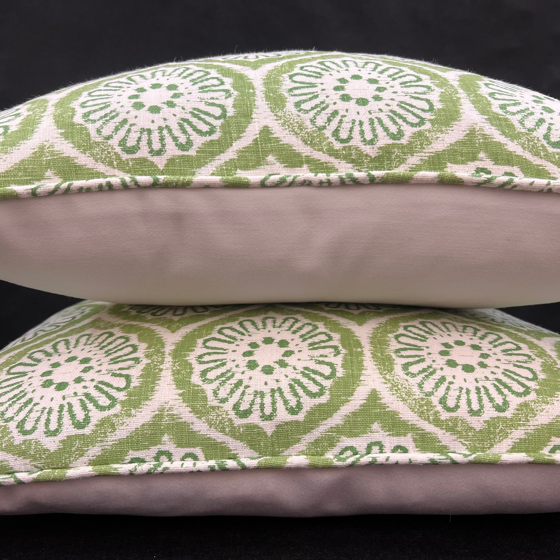 Rapture and Wright Daisy Chain Green White Cushion Pillow Throw Cover