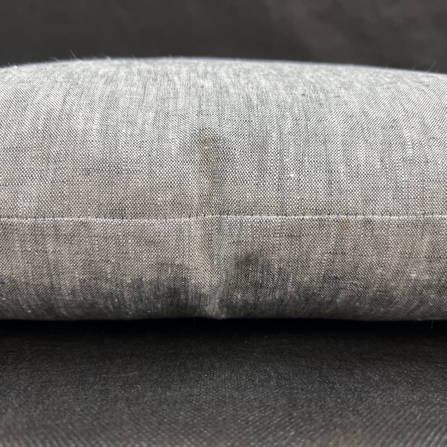 Romo Luxury Designer Asolo Plain Grey Linen Cushion Throw Pillow Cover