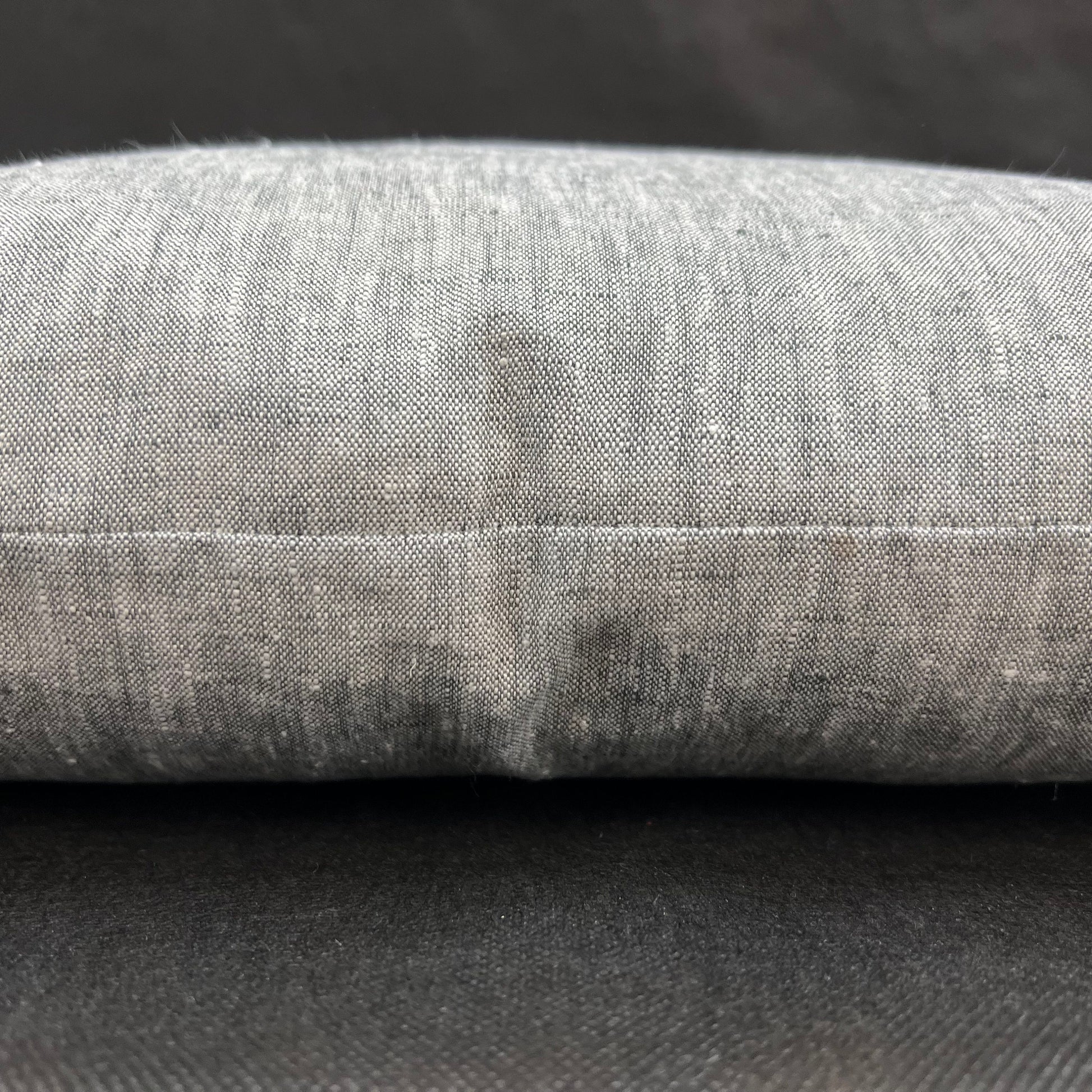 Romo Luxury Designer Asolo Plain Grey Linen Cushion Throw Pillow Cover