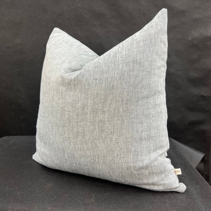 Romo Luxury Designer Asolo Plain Grey Linen Cushion Throw Pillow Cover
