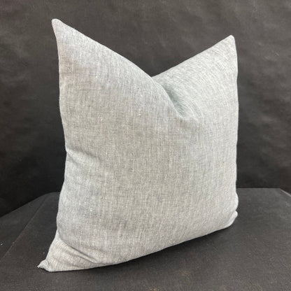 Romo Luxury Designer Asolo Plain Grey Linen Cushion Throw Pillow Cover