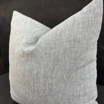 Romo Luxury Designer Asolo Plain Grey Linen Cushion Throw Pillow Cover