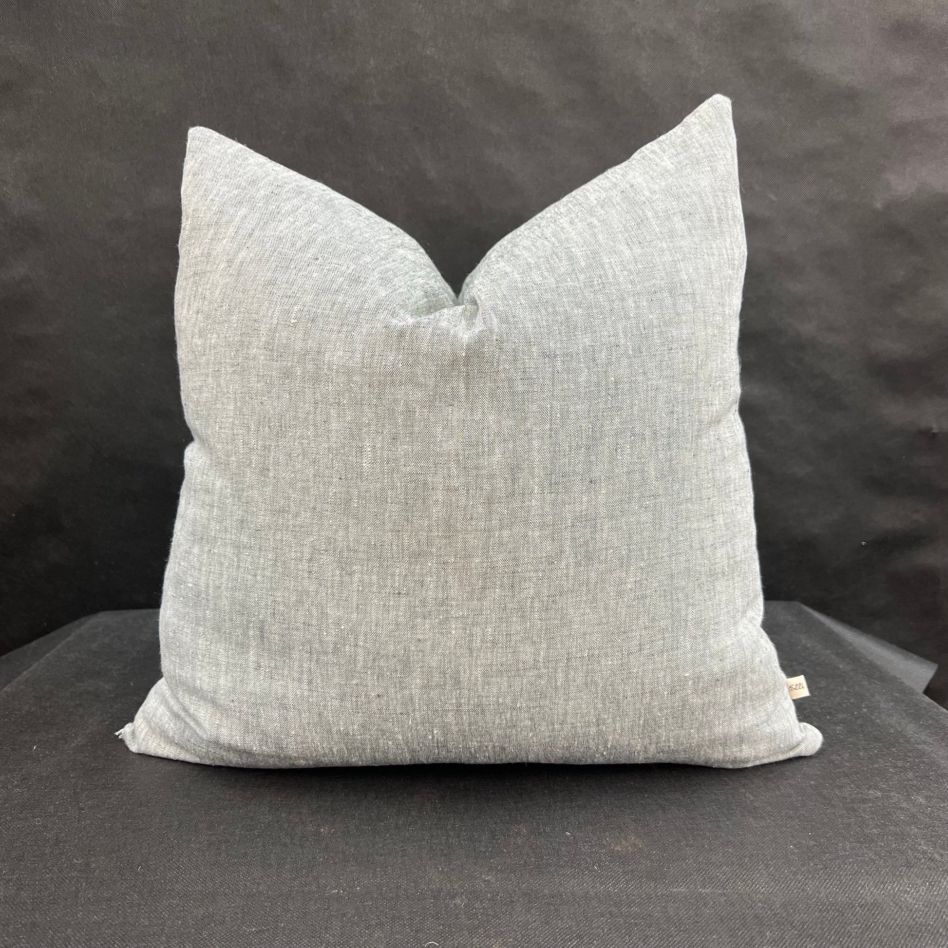 Romo Luxury Designer Asolo Plain Grey Linen Cushion Throw Pillow Cover
