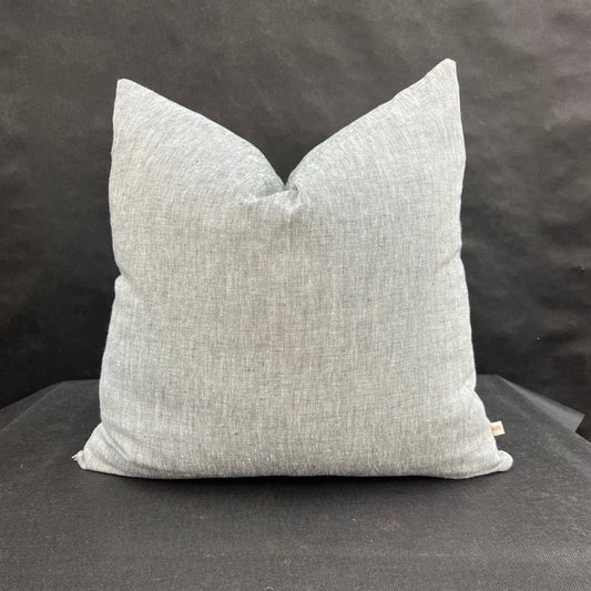 Romo Luxury Designer Asolo Plain Grey Linen Cushion Throw Pillow Cover