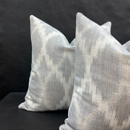Jane Churchill Fontaine Designer Blue Fabric Sofa Cushion Pillow Cover Throw