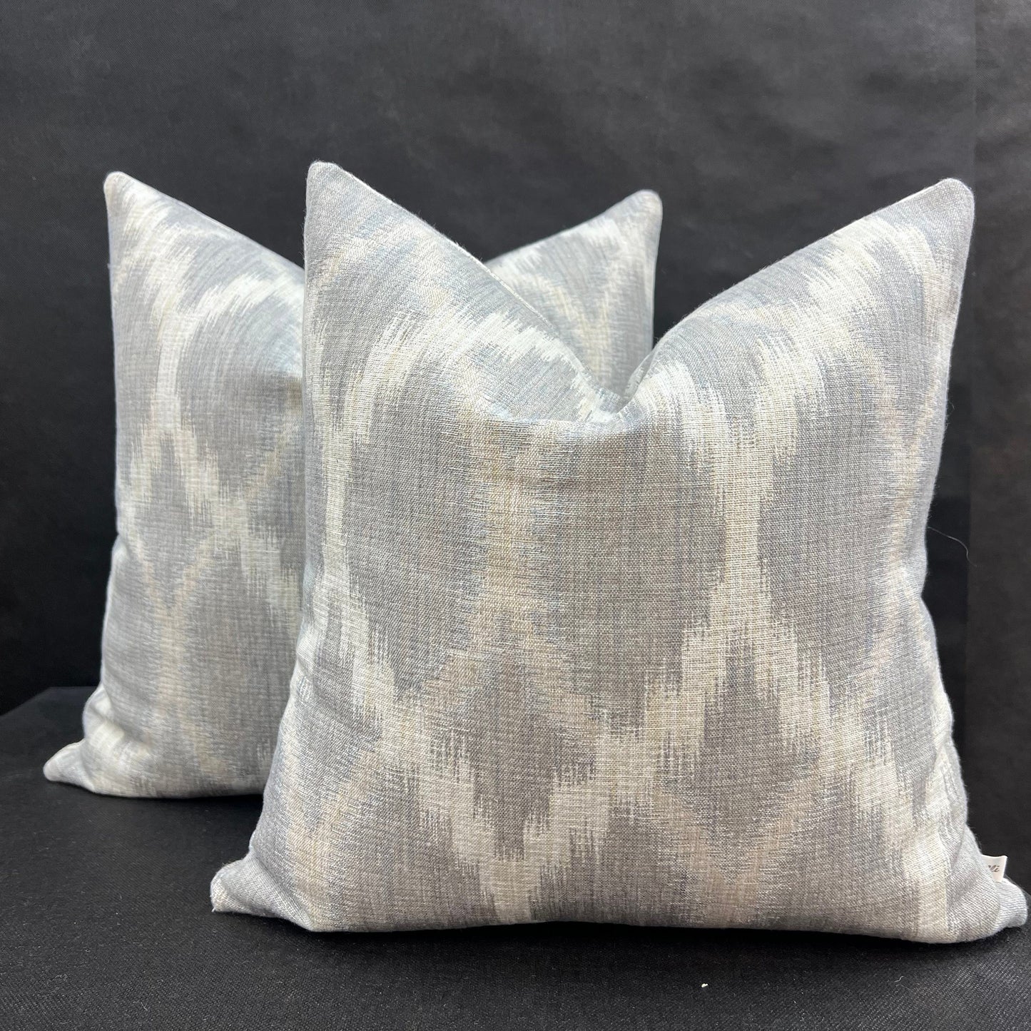 Jane Churchill Fontaine Designer Blue Fabric Sofa Cushion Pillow Cover Throw