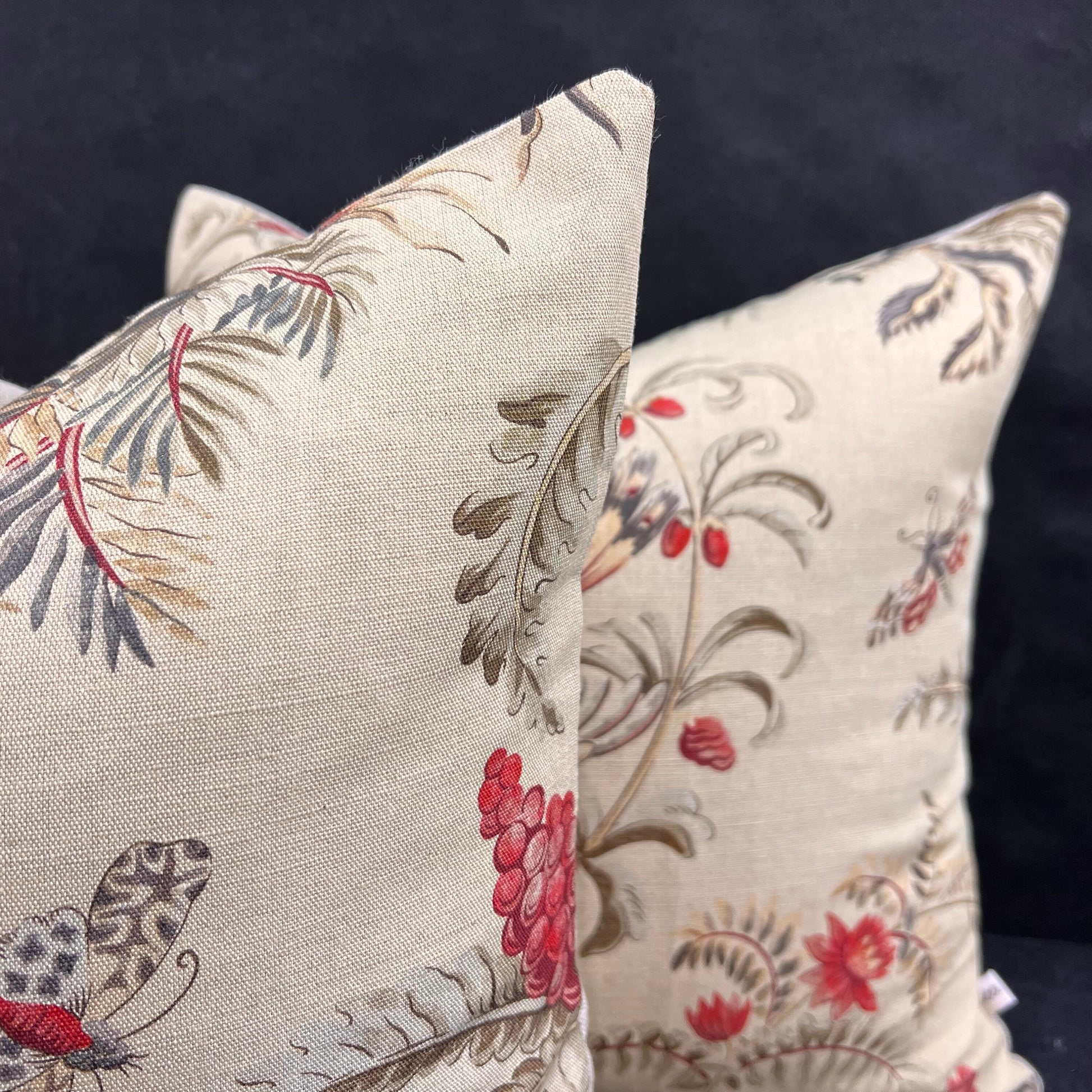 Vervain Pajaro Exotica Luxury Designer Fabric Vintage Bird Cushion Pillow Cover
