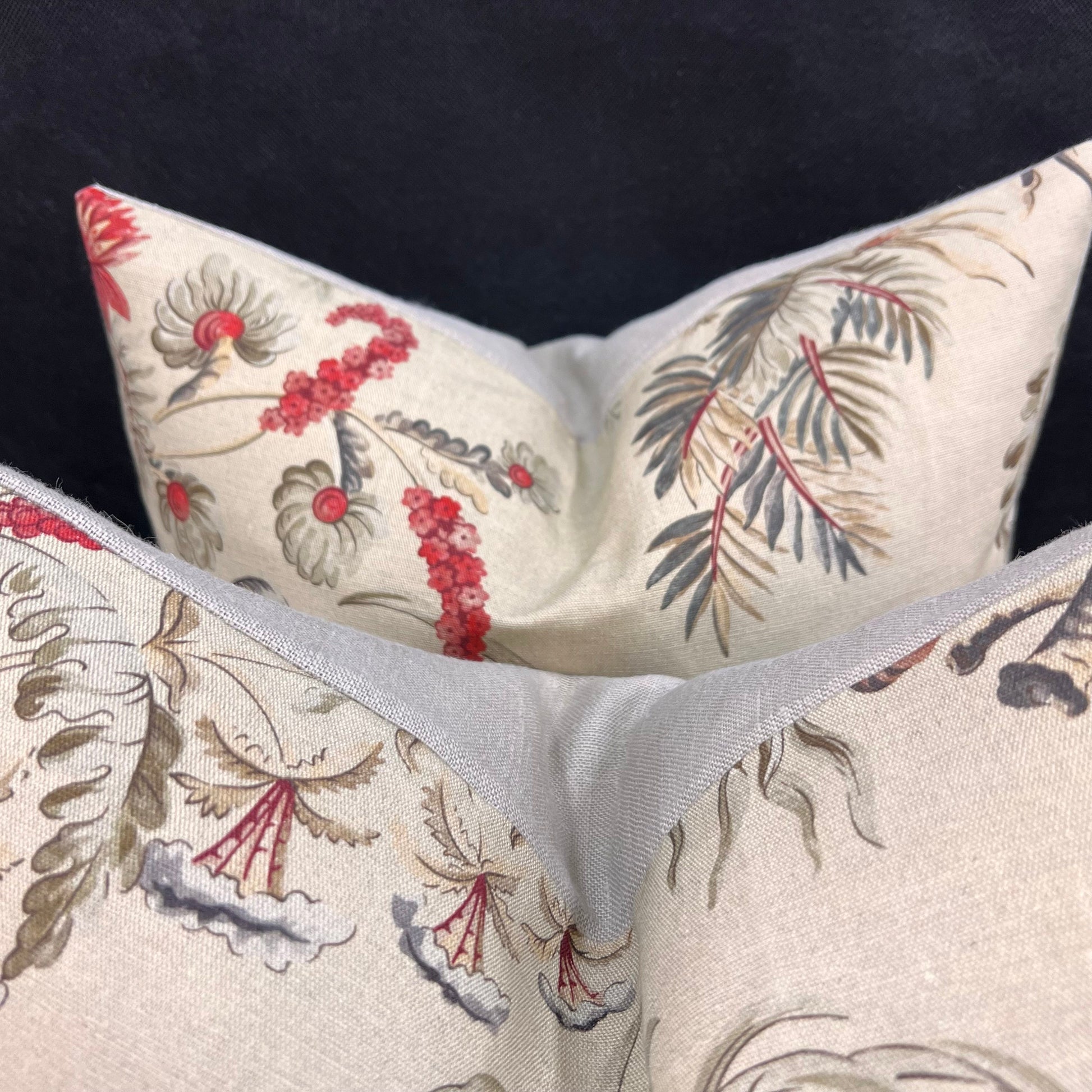 Vervain Pajaro Exotica Luxury Designer Fabric Vintage Bird Cushion Pillow Cover