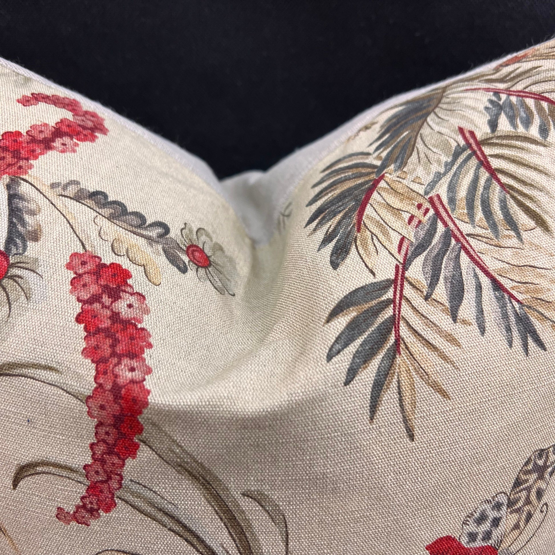 Vervain Pajaro Exotica Luxury Designer Fabric Vintage Bird Cushion Pillow Cover