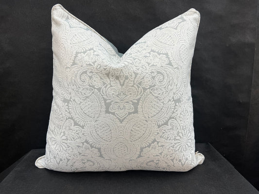 Jab Traditional Damask Luxury Designer Neutral Grey Cushion Pillow Cover