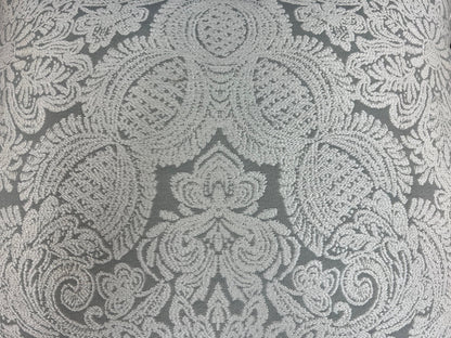 Jab Traditional Damask Luxury Designer Neutral Grey Cushion Pillow Cover