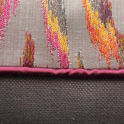 Zinc Valenza Luxury Designer Contemporary Orange Pink Mustard Cushion Throw Pillow Cover